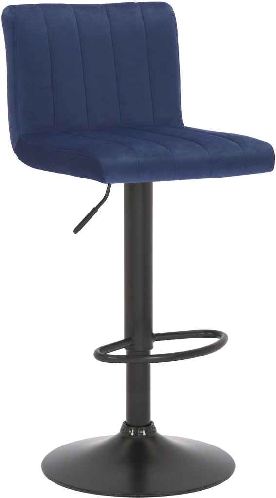 Sgabello da bar Jamie velvet blu