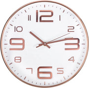 Orologio da Parete Silenzioso 30cm con Quadrante Moderne e Seghi in Secondi, adatto per Salotto, Camera dei Bambini e Cucina (Bianco Rosa 3D)