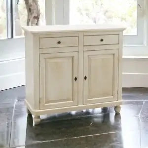 Credenza base napoletana in legno Shabby chic 2 ante bianco anticato