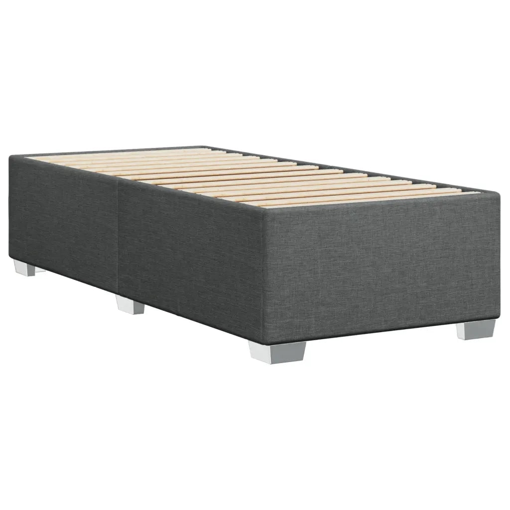 Giroletto senza Materasso Grigio Scuro 100x200 cm Tessuto