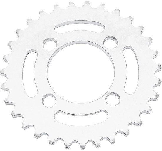 Veloce scelta - Cassa cambio 31T - Acciaio - 420 Catena - 130 mm Diametro - 4 Fori - Adatto per Go Kart/ATV - Cassa cambio