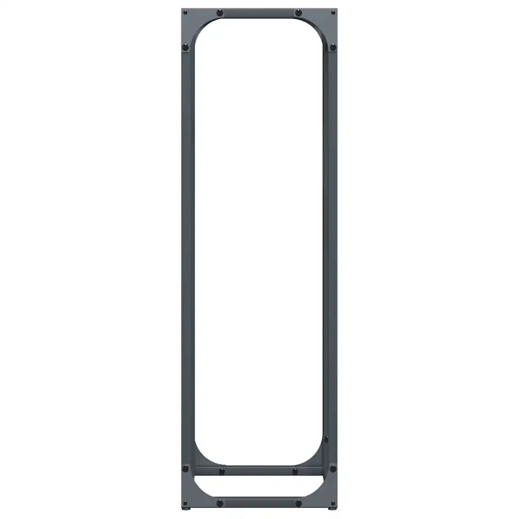 Rastrelliera per Legna da Ardere Antracite 25x25x80 cm CFW1424656