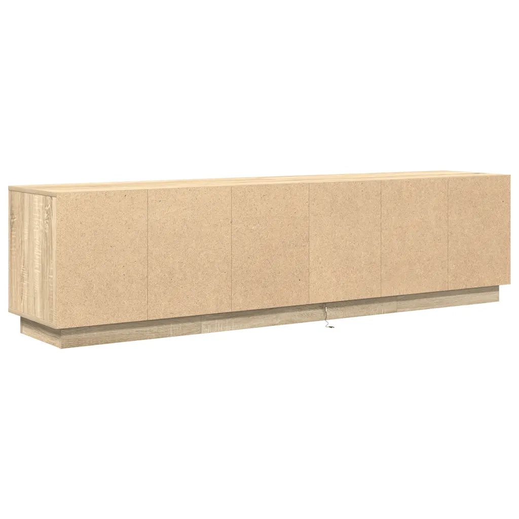 Mobile Porta TV con Luci LED Rovere Sonoma 193,5x41x50 cm 3328437