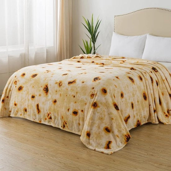 Torta Deken Dimensione per viaggiare tutto l'anno Premium Leggero Anti-static Super morbido Plush Tortilla Gooi, Leggero Microfibra Inverno caldo Taco Deken 220x240 cm