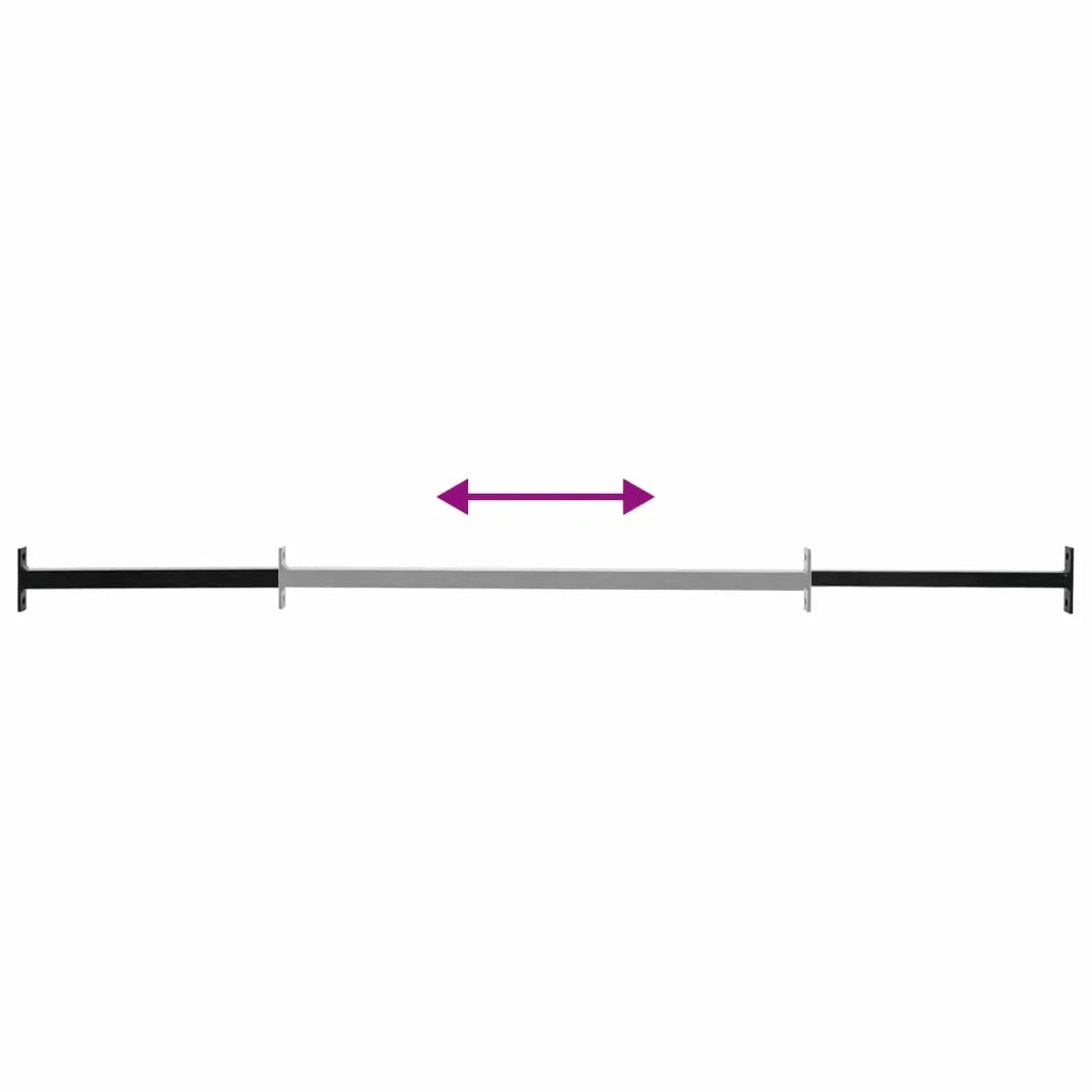 Barra di Sicurezza Regolabile per Finestra Nero 710 -1200 mm 42031309