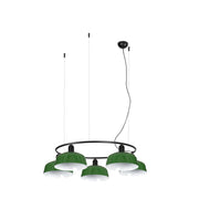 TATAWIN M metallo 5L Lampada sospensione circolare verde