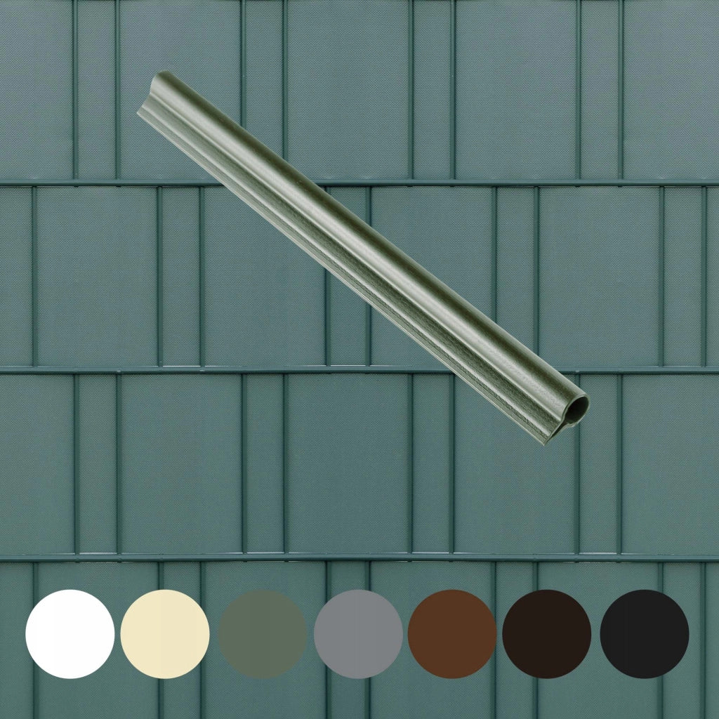 Clip KADAX da 19 cm per nastro per recinzione, ganci per nastro per recinzione, colore verde, 2 pezzi