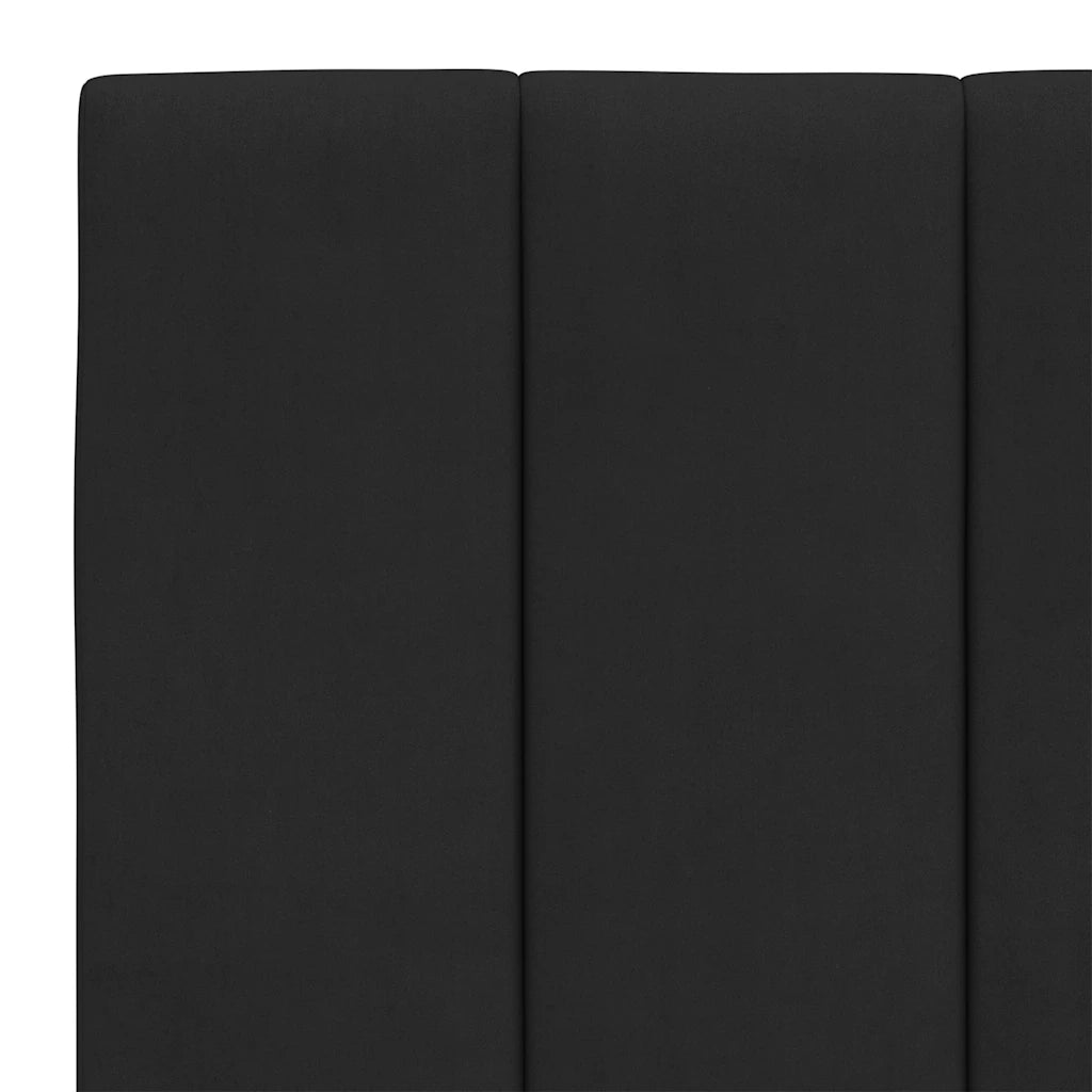 Cuscino Testiera Hanko Nero 120 cm in Velluto CFW7423664