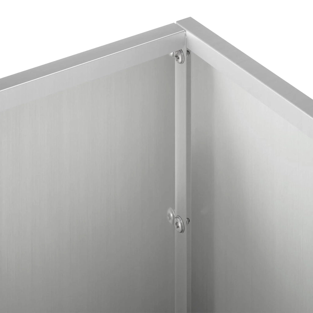 Vaso da giardino 2 pz Argento 40 x 20 x 20 cm Acciaio zincato 8005145