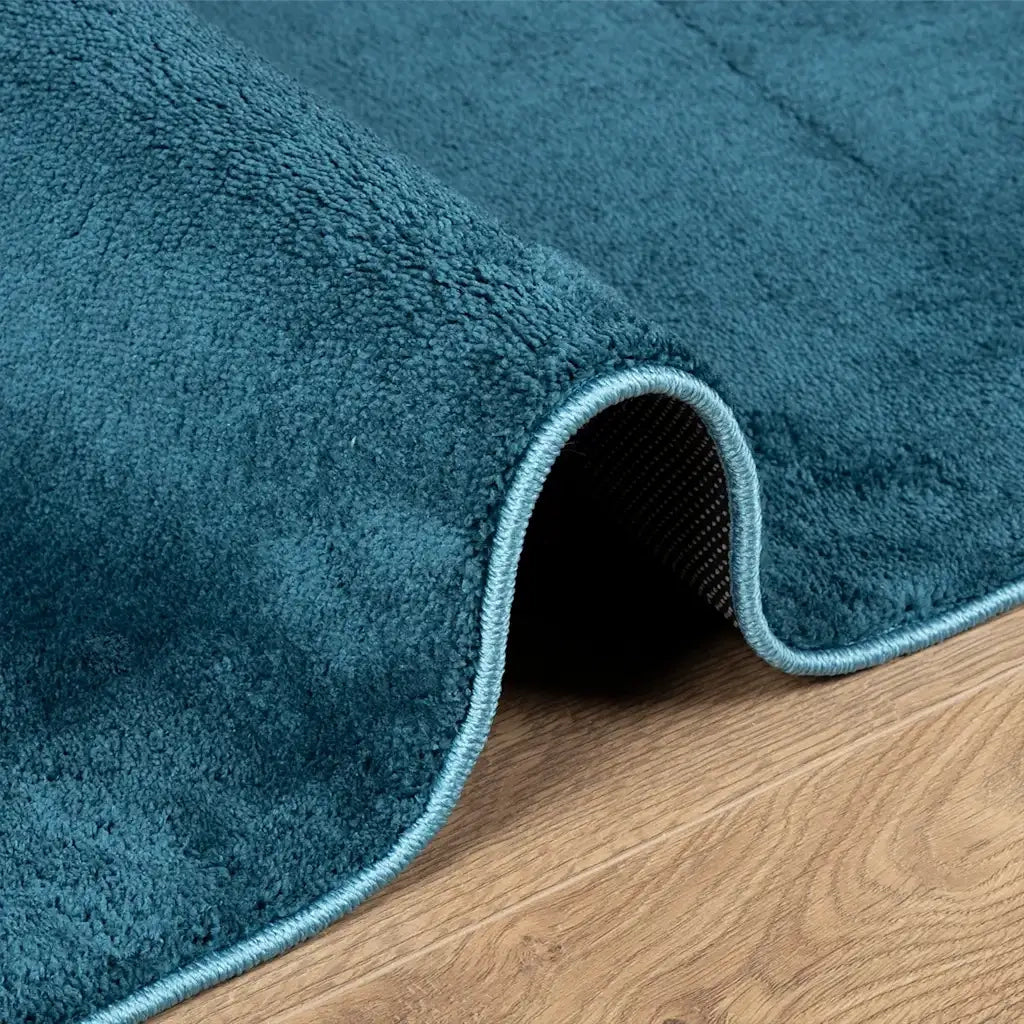 vidaXL Tappeto OVIEDO a Pelo Corto Turchese 240x240 cm