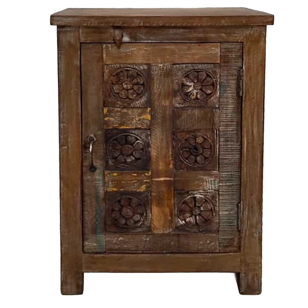 Comodino in legno fatto a mano50x36x70h cm