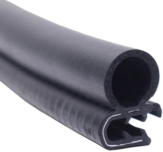 Autodeurrandbeschermer 6 Metri - Afdichting a U con Profilo - Afdichtamento in Gomma - Protezione con Lampada Laterale - 12mm x 14mm - Prevenzione di Fuoriuscite e Vibrazioni - Afdichtamento in Gomma