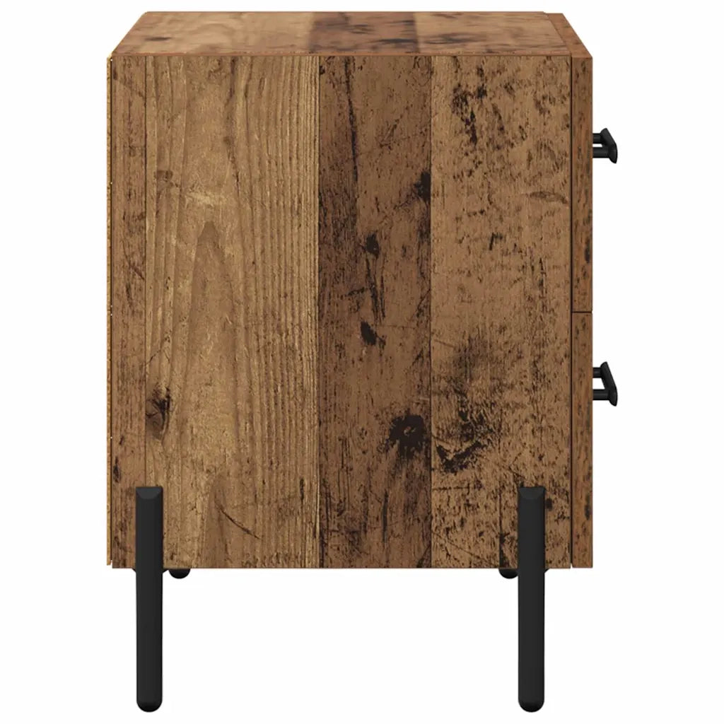 Comodino | Armadio da Notte | Mobiletto da notte con cassetto Legno vecchio 40 x 35 x 47,5 cm