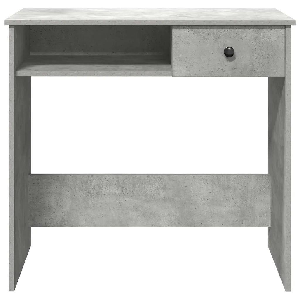 Scrivania Grigio Cemento 80x40x75 cm in Legno Multistrato 860475