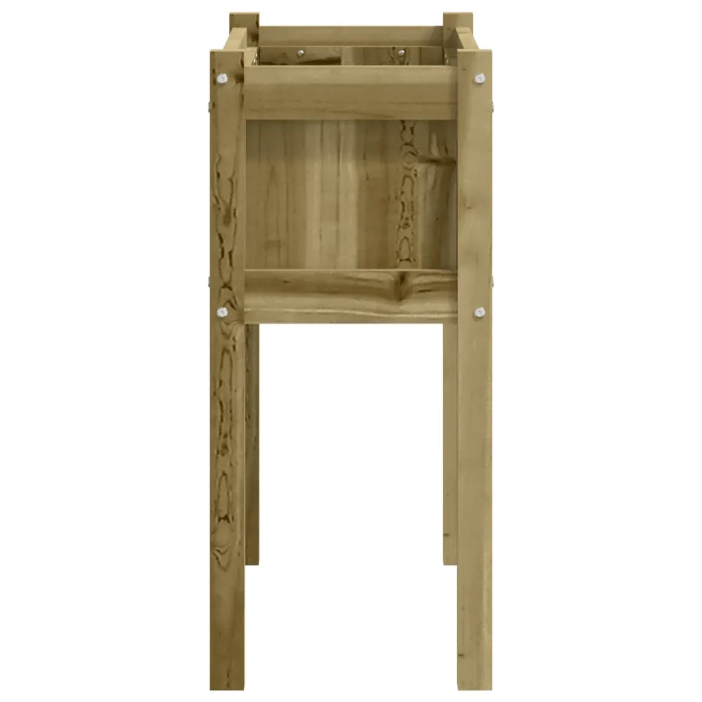 2 pz Fioriere | Cassetta per fiori | Vaso da Giardino con Gambe in Legno di Pino Impregnato