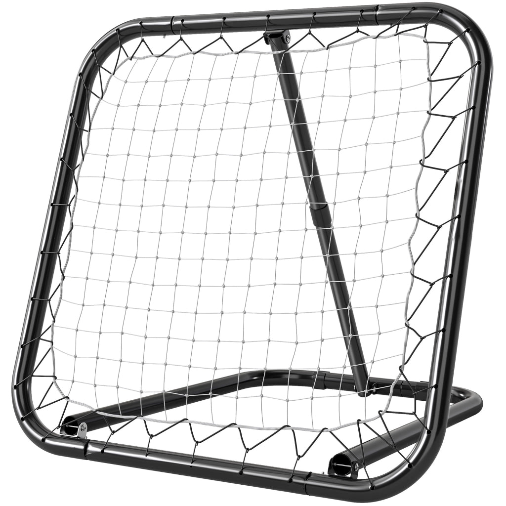 Rete da calcio portatile regolabile pieghevole ¨C zephmum ¨C nero bianco 78x84x78 cm