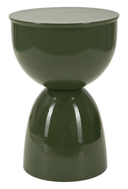 Tavolinetto Yao Verde Ø31x46 cm in Metallo Verde