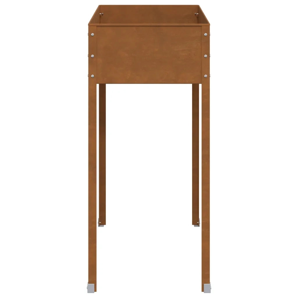 Fioriera da Giardino 100,5x40,5x90 cm in Acciaio Corten