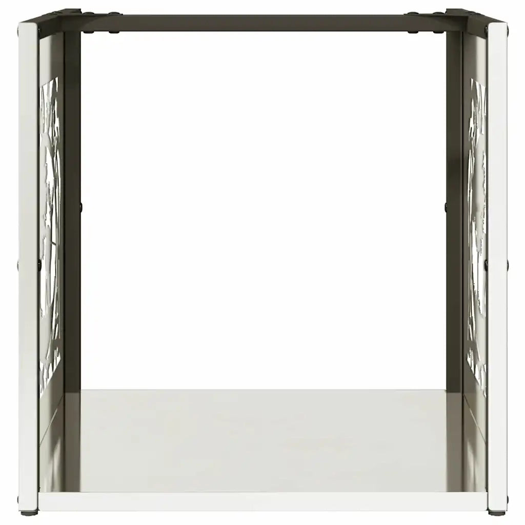 Rastrelliera per Legna da Ardere 40x40x40 cm in Acciaio Inox CFW3577326