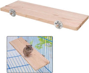 Piattaforma per piccoli roditori in legno - Piattaforma di sostegno in legno naturale per topo, chinchilla, ratto - Pedale per animali domestici per masticare e giocare - Giocattolo decorativo habitat per scoiattolo - Disegno rettangolare
