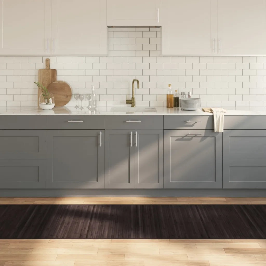 Tappeto Rettangolare Marrone Scuro 80x300 cm in BambÃ¹