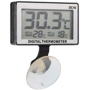Trade Shop - Termometro Lcd Digitale Ventosa Sommergibile Allarme Alta Bassa Acquario Pesci -