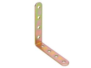 LASTRINA AD ANGOLO A 90  ° FORATA PESANTE ART.768- - mm.50x50x20 - spessore mm.4 - 25 pezzi ALDEGHI