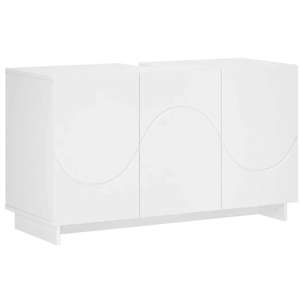 Set mobili da bagno 3 pz Bianco Legno ingegnerizzato 3433055