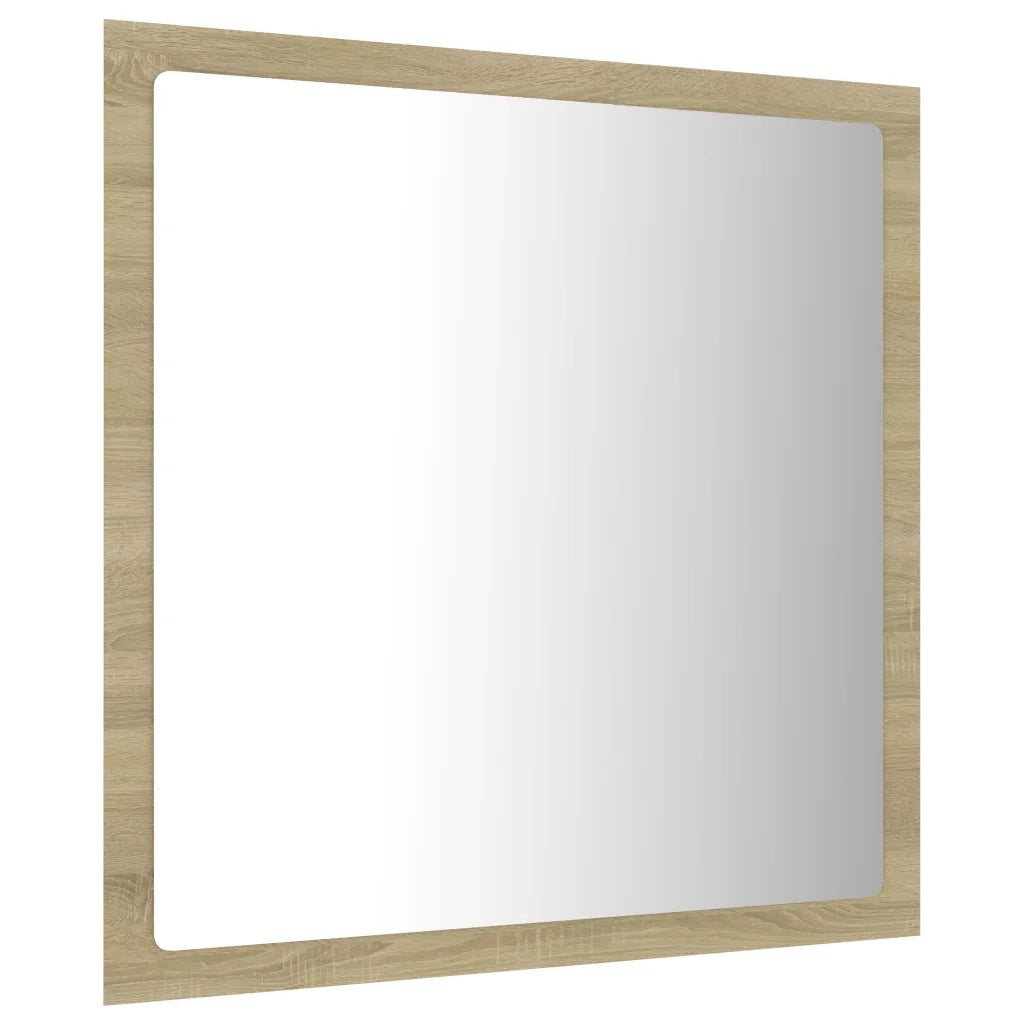 Specchio da Bagno LED Rovere Sonoma 40x8,5x37 cm in Acrilico 804911