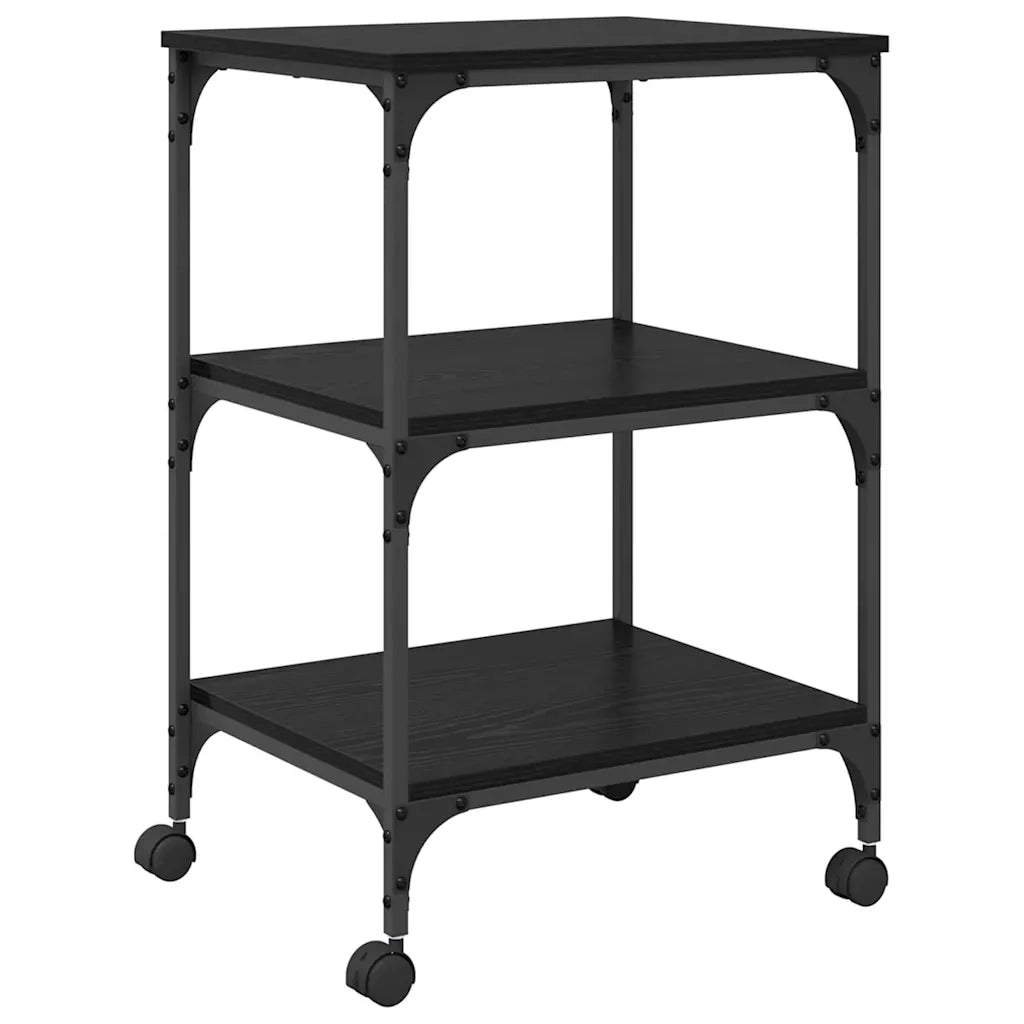 Supporto per Stampante Rovere Nero 50 x 41 x 75 cm 883000