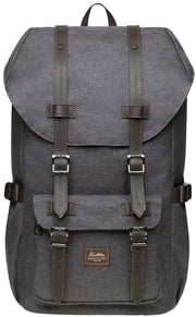 Borsa per laptop, zaino esterno funzionale per viaggi e campeggio, zaino studentesco per studenti, con tasca per caffè (K1023), unico e elegante