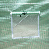 Serra a Tunnel da Giardino Struttura in Acciaio con 8 Finestre Verde 500x200x210 cm