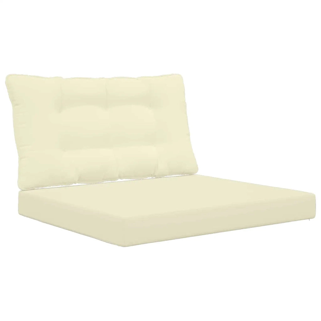 Cuscino per divano da esterno 2 pcs Crema Poliestere