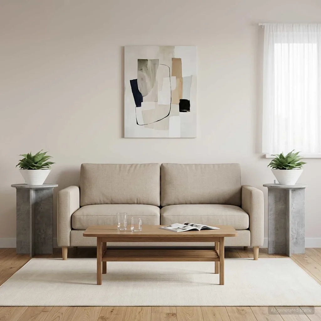Supporto per piante | Sostegno per piante 2 pz Grigio Cemento ?40 x 60 cm