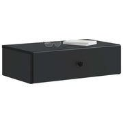 Tavolino da Parete Laterale | Tavolo laterale | Tavolino Nero 59 x 34,5 x 17 cm