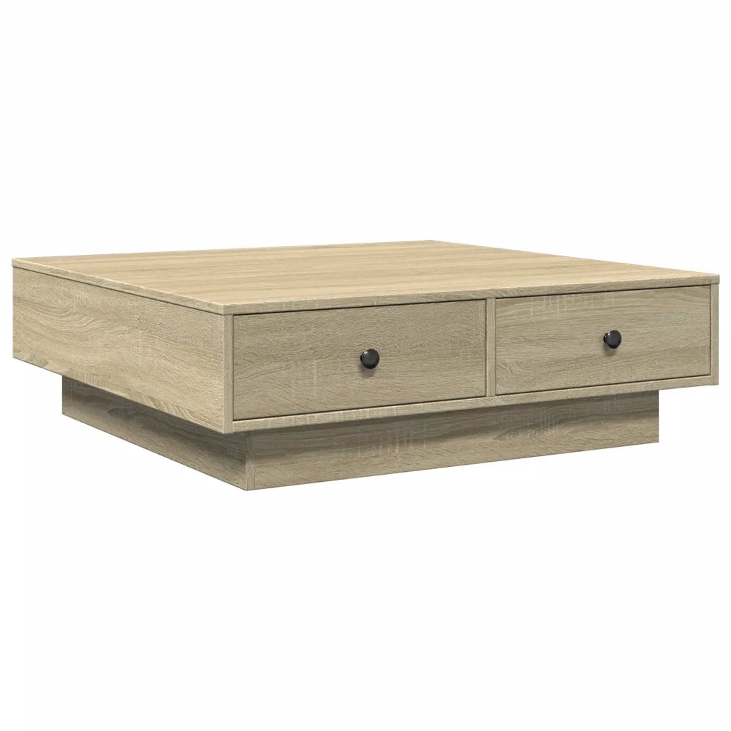 Tavolino da Salotto Rovere Sonoma 90x90x28 cm Legno Multistrato 848089
