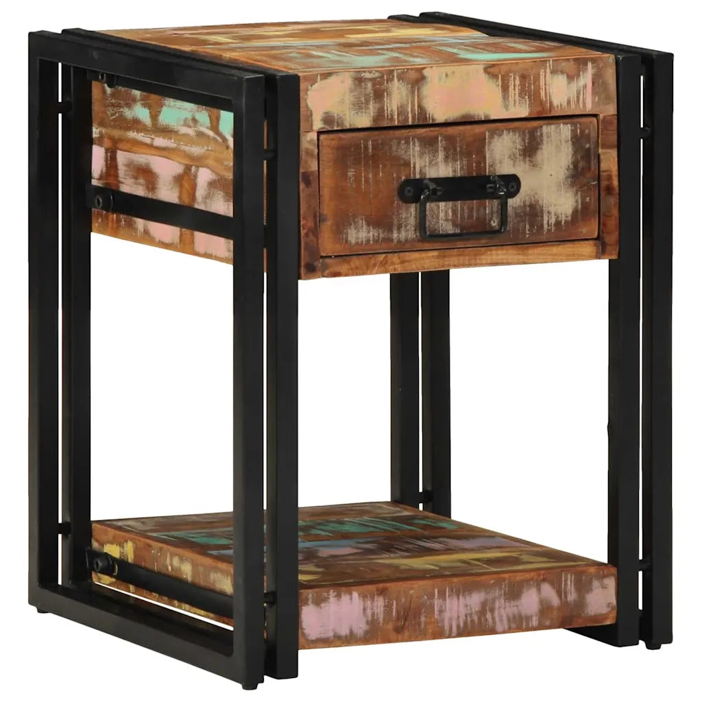 Armadio da Notte 40 x 40 x 50 cm Legno Recuperato Massello 4016702