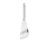 Spada a stantuffo in acciaio inossidabile con manico ovale, ideale per girare pesce, carne e uova, lavastoviglie, 29 cm.