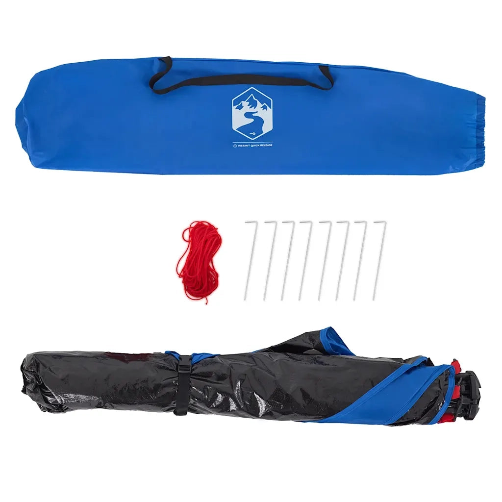 Tenda da Spiaggia 2Persone Azzurro Rilascio Rapido Impermeabile 4005293