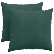 Cuscini da Divano 2 pz | Cuscini per sedie Verde Scuro 50 x 50 cm Tessuto in Cords