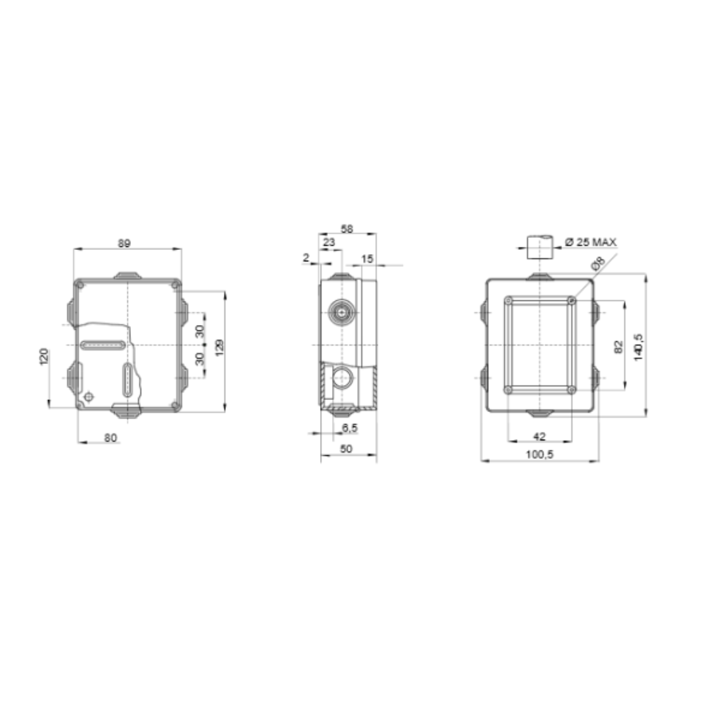 Scatole di derivazione gewiss serie 44 ce stagne in tecnopolimero ip55 *** dimensioni 120 x 80 x 50 millimetri, confe...