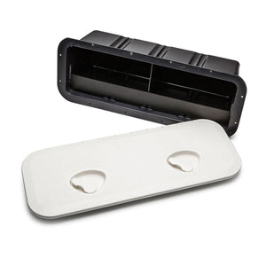 Contenitore calpestabile barca impermeabile in aas con viti coperte 243x607 completo di contenitore in abs