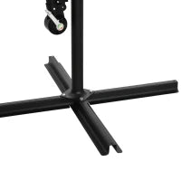 Ombrellone da Giardino 3x3 m con Zanzariera, Apertura a Manovella e Base a Croce, Verde