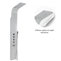 Colonna doccia termostatica siria 4 funzioni getto a cascata bocchette lombari *** finitura- cromo lucido, confezione 1