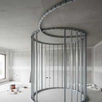 Guida profilo in lamiera zincata flessibile per strutture curve 1,5 m *** misure 30 x 75 x 30 mm, confezione 1