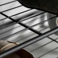 Appendiabiti da Terra in Stile Industriale con Scarpiera, 3 Ripiani e 8 Ganci, Legno MDF e Metallo, 72x34x185cm, Nero e Legno