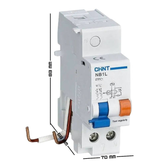 Blocco differenziale modulare chint 2 poli 50/63a 30 ma