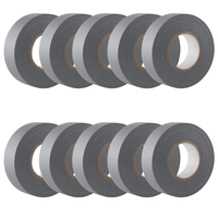 Kit nastro isolante in pvc autoestinguente multicolore per impianti sicuri *** colore grigio, dimensioni 19 mm x 25 m...