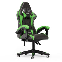 Sedia gaming ergonomica - RATTANTREE - con Supporto Lombare Sedia da Gioco in Pelle Pu con Altezza Regolabile - Vert