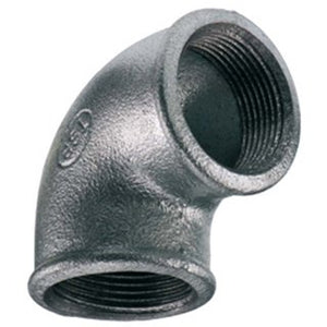 Gomito zincato femmina femmina 1/2" per idraulica